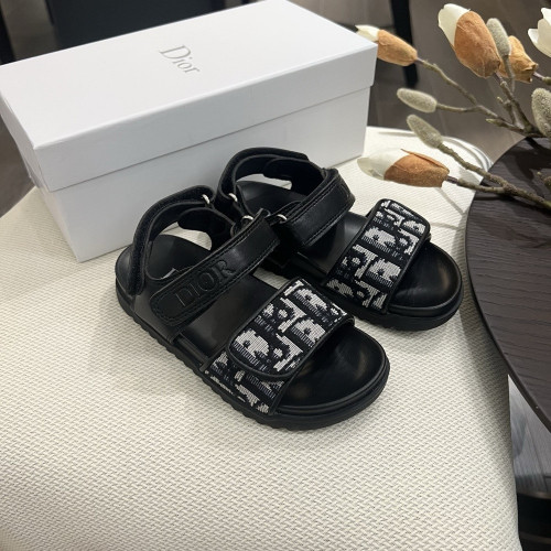 디올 클래식 자수 벨크로 샌들