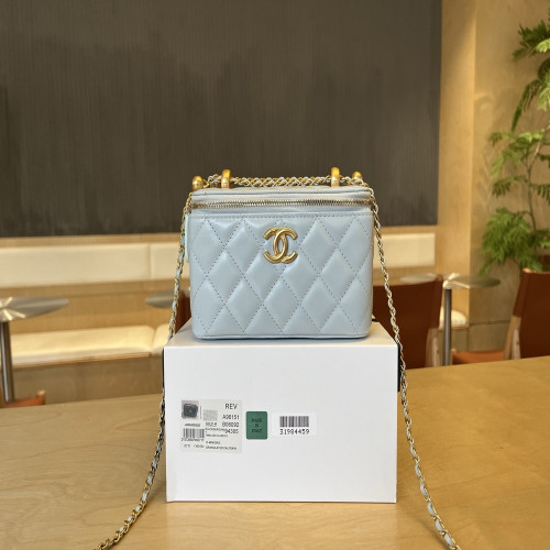 샤넬 더블볼 체인 퀼팅 수납백