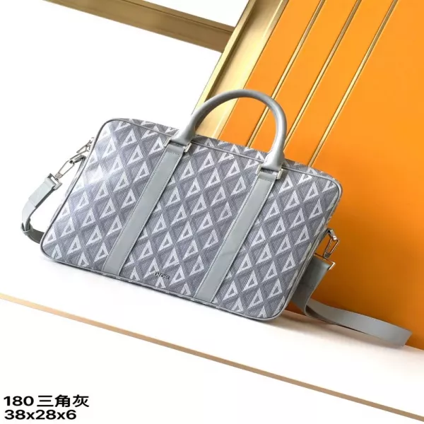 디올 그레이 패턴 서류가방