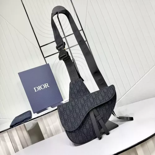 디올 오블리크 새들 숄더백