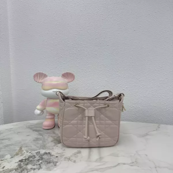 디올 디모션 드로우스트링 숄더백