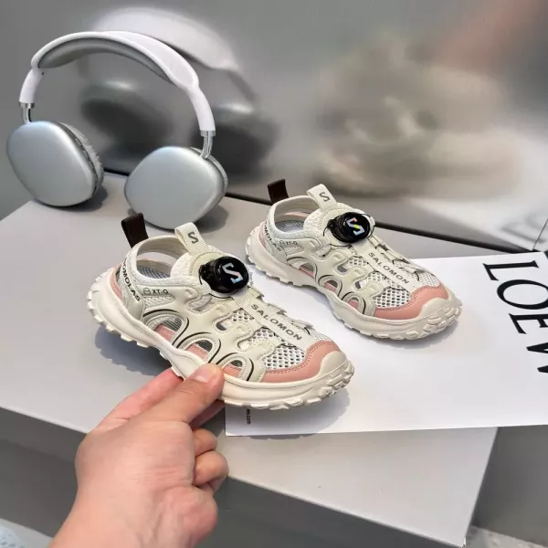 살로몬 아동 회전버클 메시 샌들