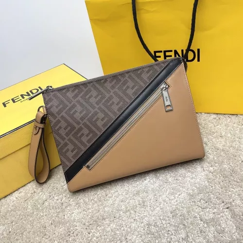 펜디 모노그램 배색 지퍼 파우치백
