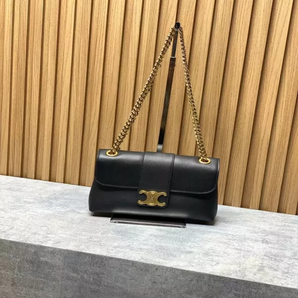 셀린느 빅투아르 블랙 체인 백