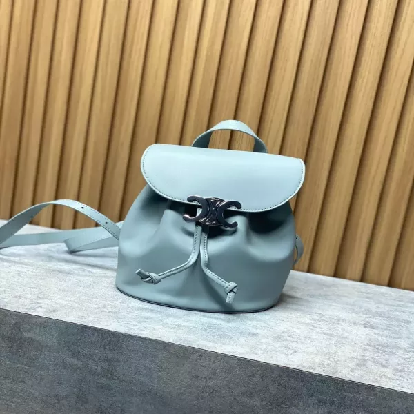 셀린느 트리오페 잠금 가죽 백팩