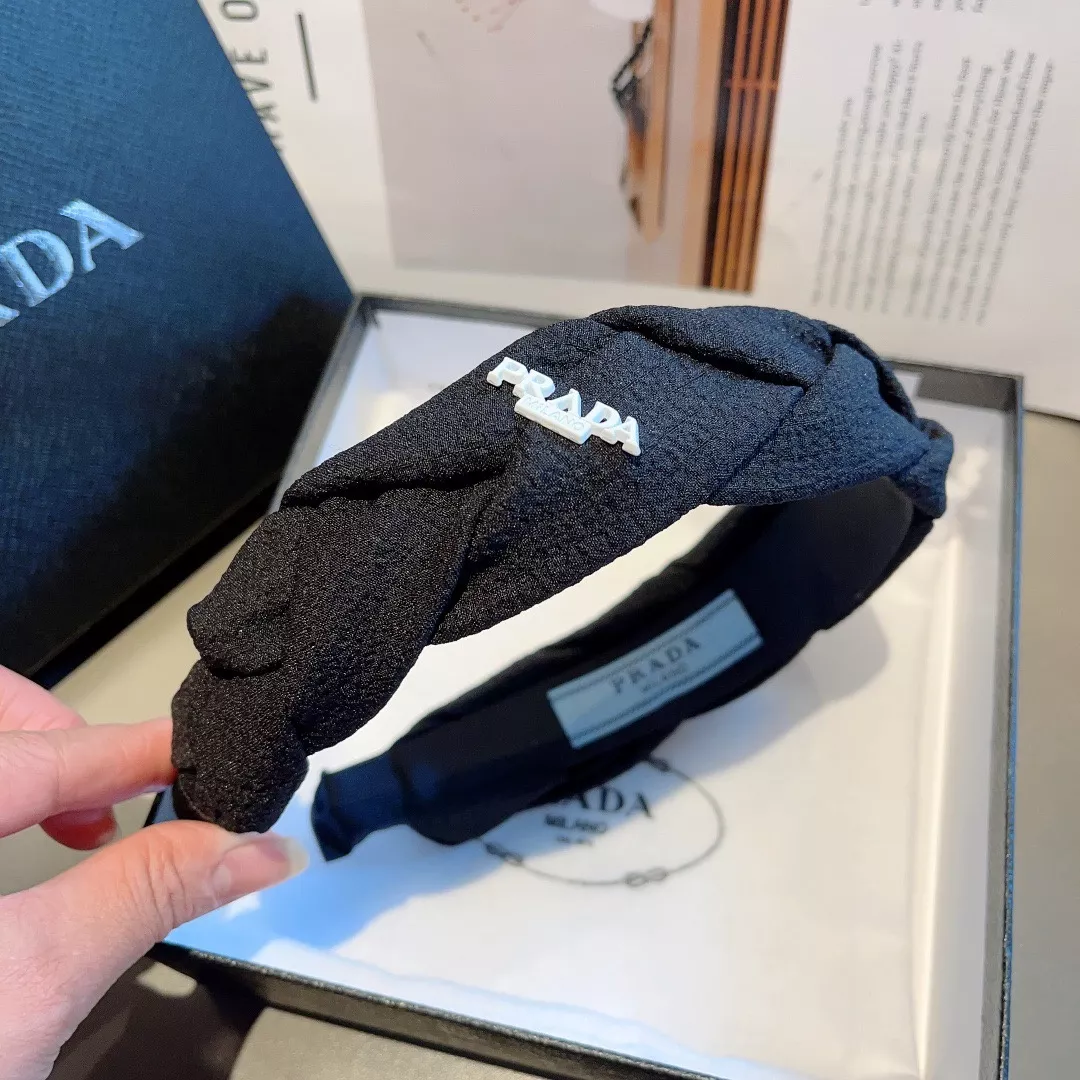 프라다 트위스트 패브릭 헤어 액세서리 상세 이미지 6
