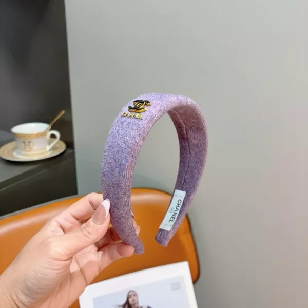 샤넬 트위드 스타일 헤어밴드