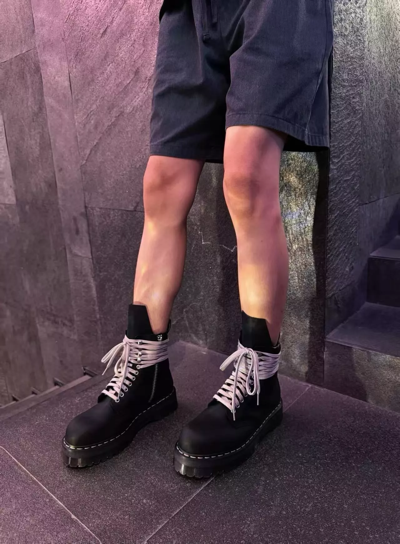 릭오웬스 닥터마틴 콜라보 레이스업 마틴 부츠 상세 이미지 10
