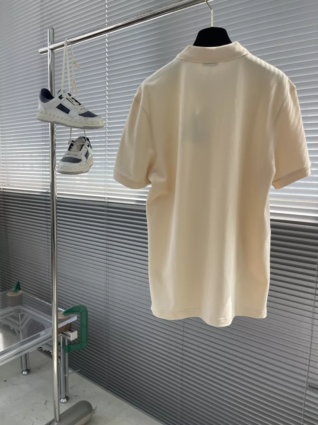 버버리 금속 승마 기사 로고 코튼 폴로 셔츠 상세 이미지 8