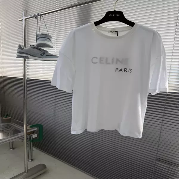 셀린느 더블 프린팅 반소매 티셔츠