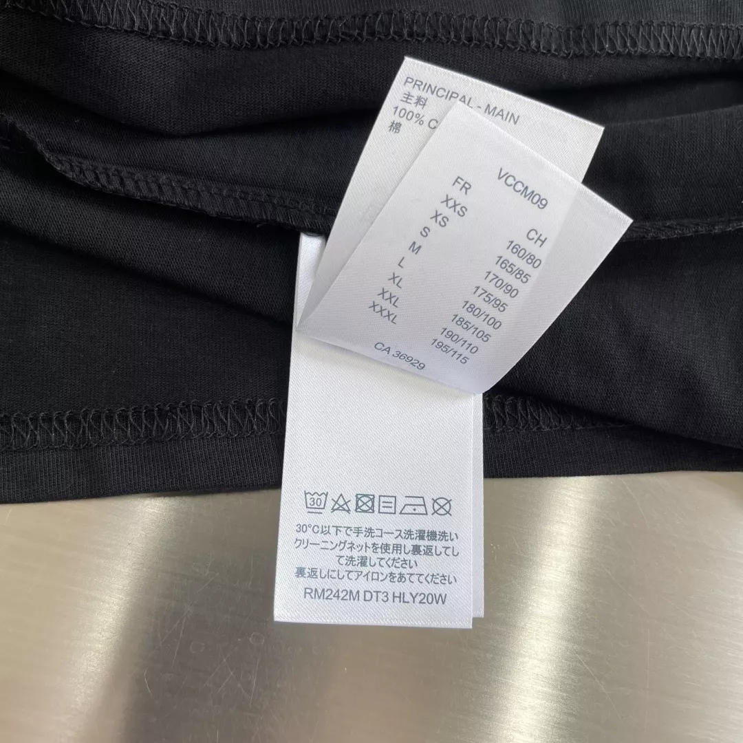 루이비통 금색 스팽글 자수 로고 코튼 반소매 상세 이미지 6
