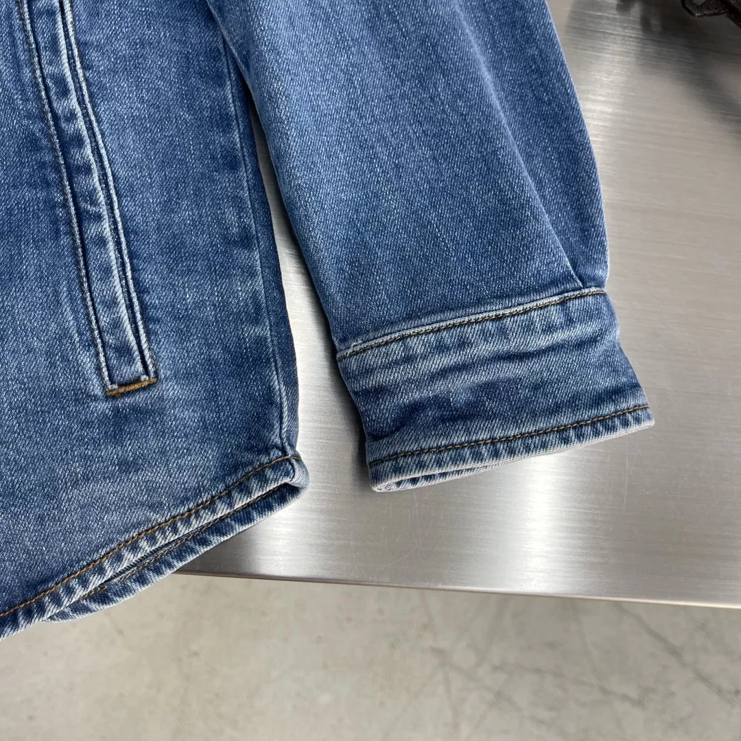 발렌티노 워싱 루즈핏 데님 재킷 상세 이미지 7