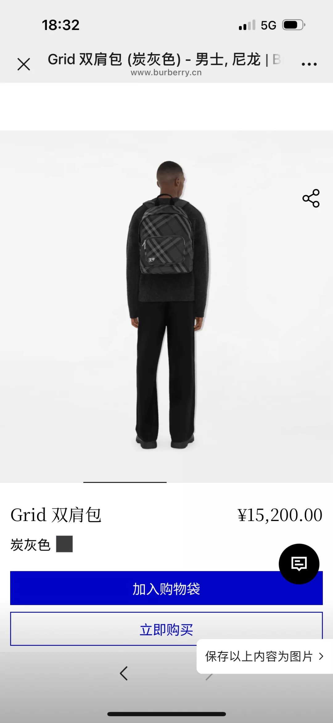 버버리 그리드 체크 백팩 상세 이미지 32