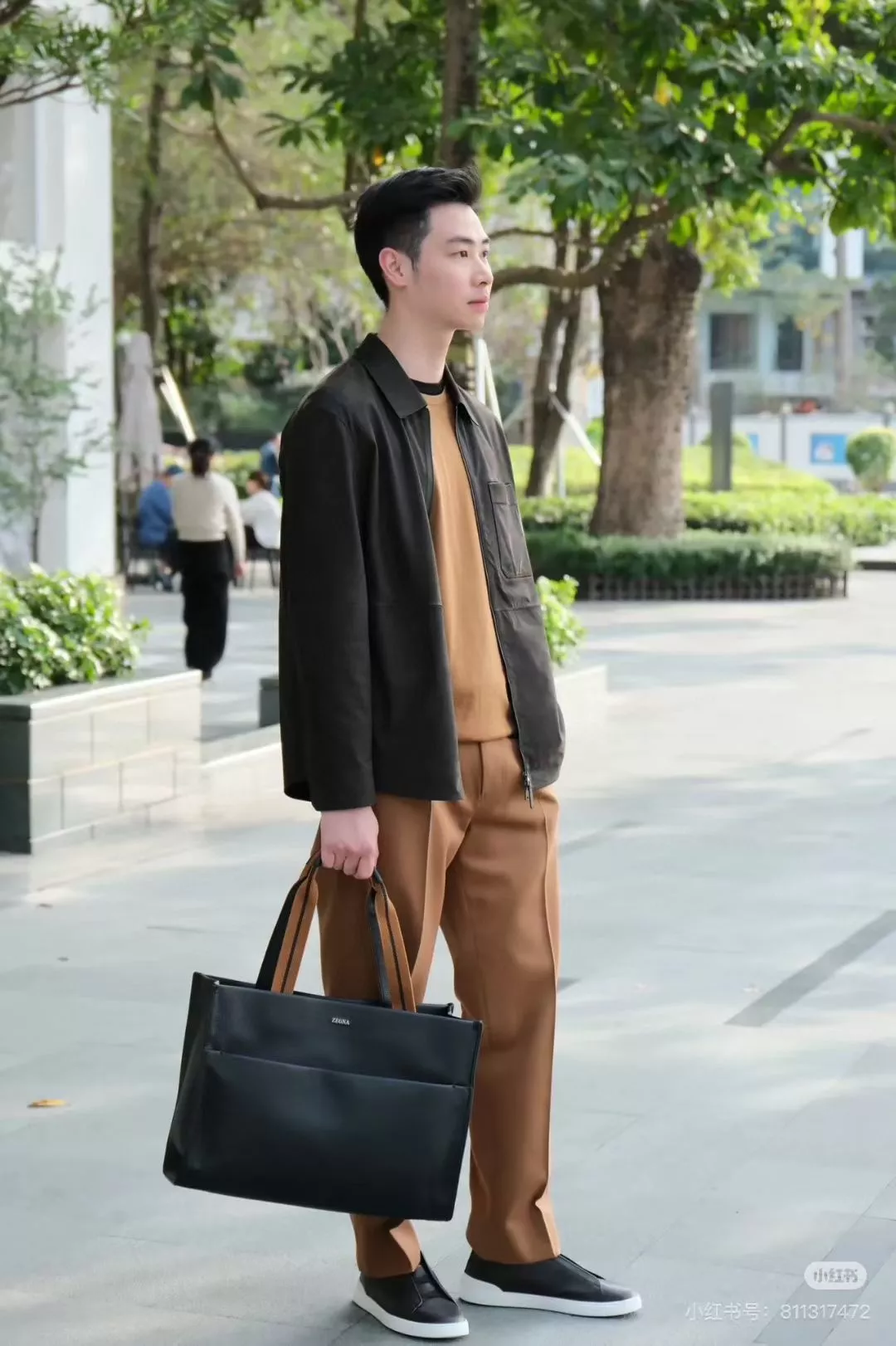 제냐 가로형 토트 비즈니스 백 상세 이미지 18