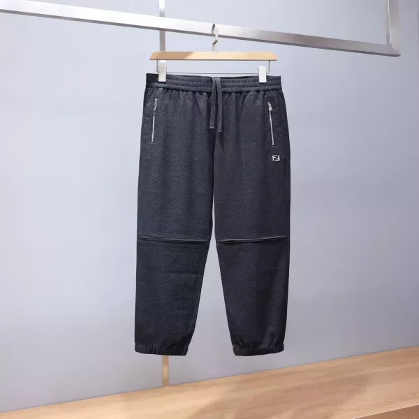 펜디 울 혼방 조거 팬츠