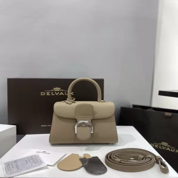 델보 브리앙 토고 가죽 토트백
