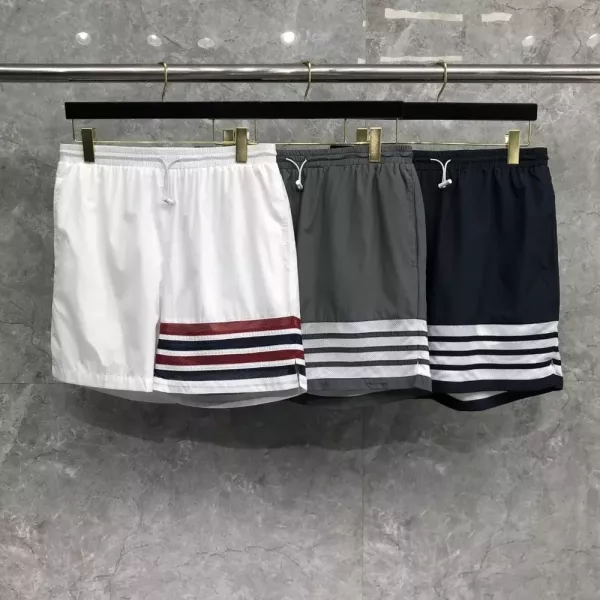 톰브라운 사선 스트라이프 밴딩 메쉬 반바지