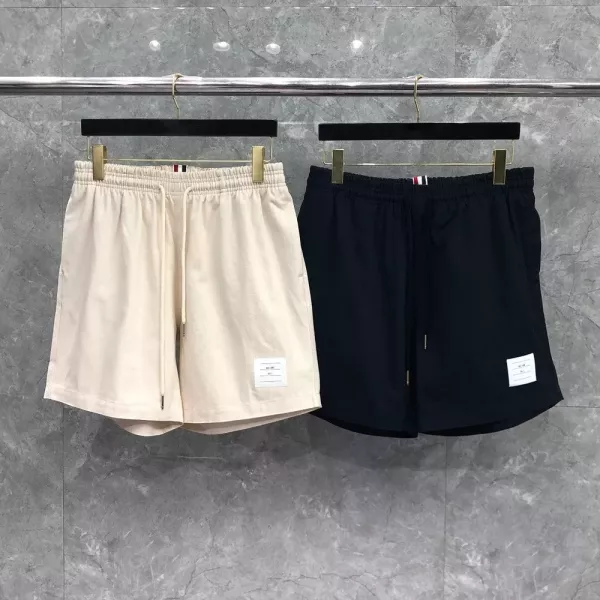 톰브라운 코튼 밴딩 드로스트링 반바지