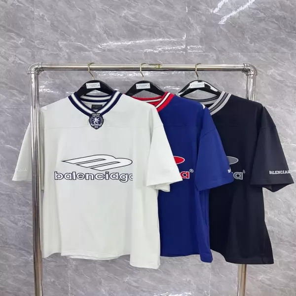 발렌시아가 올리브 트리 포인트 반팔 티셔츠