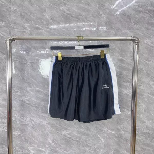 발렌시아가 더블 체크 자수 쇼츠