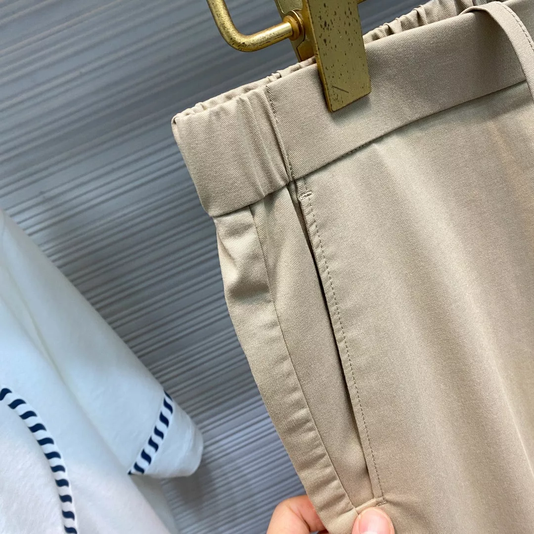 로로피아나 남성 심플 스트레이트 캐주얼 팬츠 상세 이미지 4