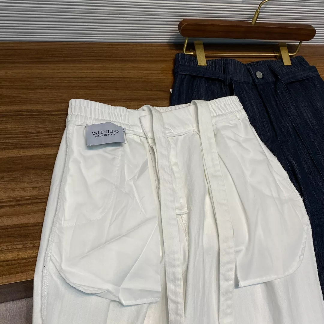 발렌티노 드로스트링 와이드 캐주얼 팬츠 상세 이미지 14