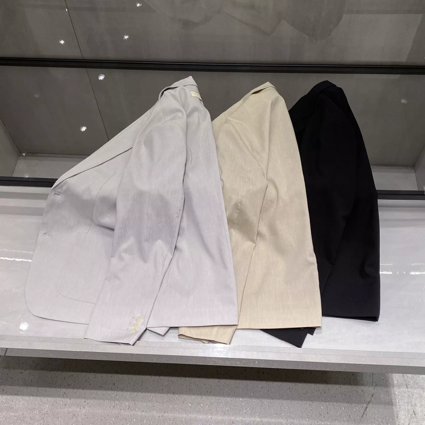 로로피아나 헤링본 린넨 텐셀 블렌드 라펠 재킷 상세 이미지 4