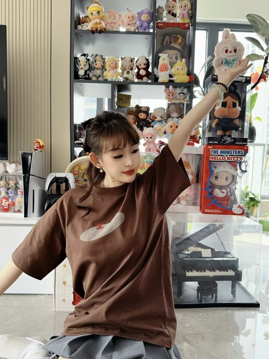 샤넬 더블C 플라잉 디스크 프린트 반팔 티셔츠 상세 이미지 20