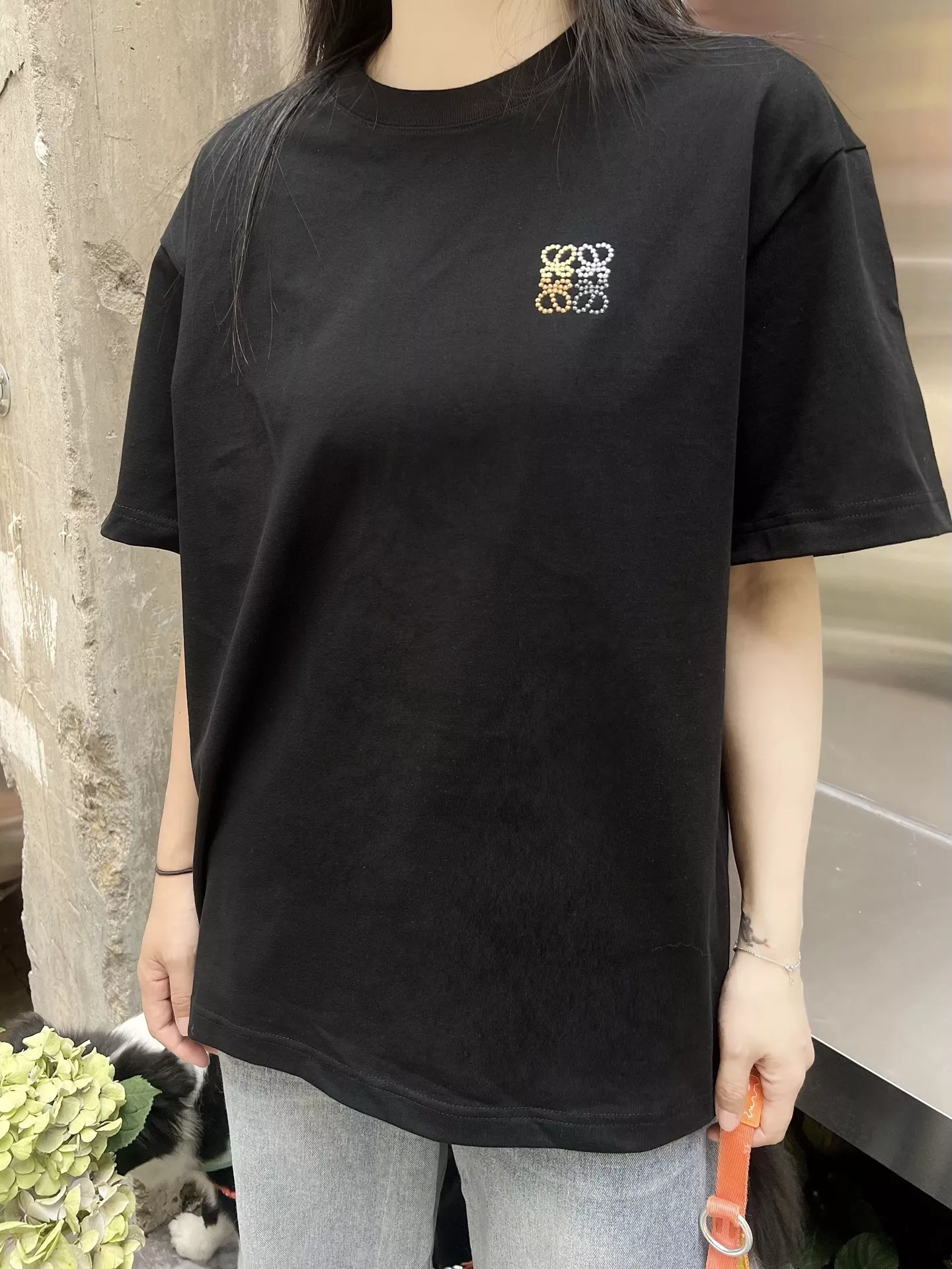 노브랜드 레인보우 로고 자수 반소매 티셔츠 상세 이미지 25