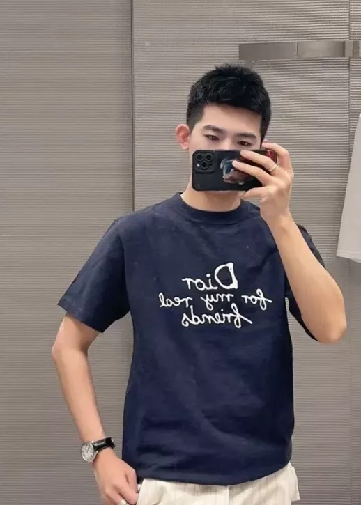 디올 자수 로고 코튼 반팔 티셔츠 상세 이미지 20