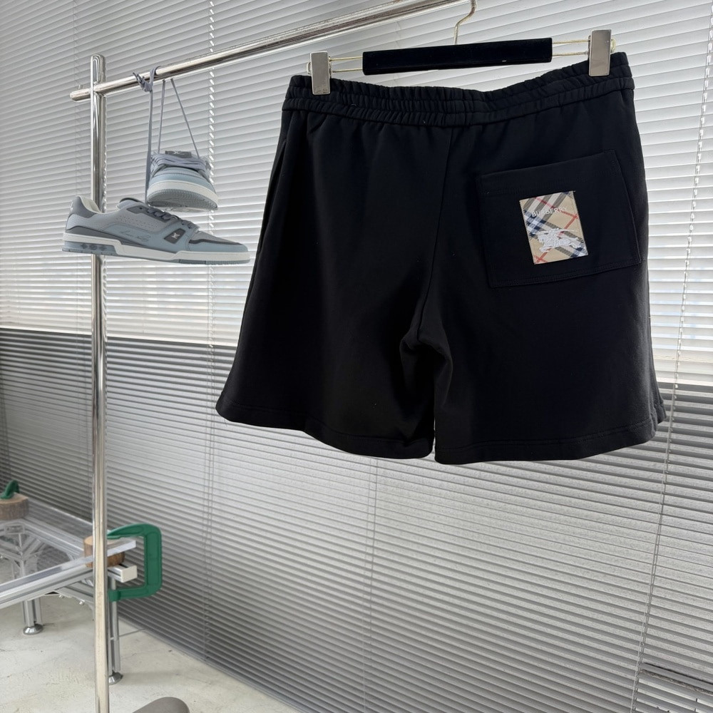 버버리 격자 패치 밴딩 쇼츠