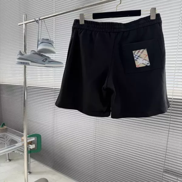 버버리 격자 패치 밴딩 쇼츠