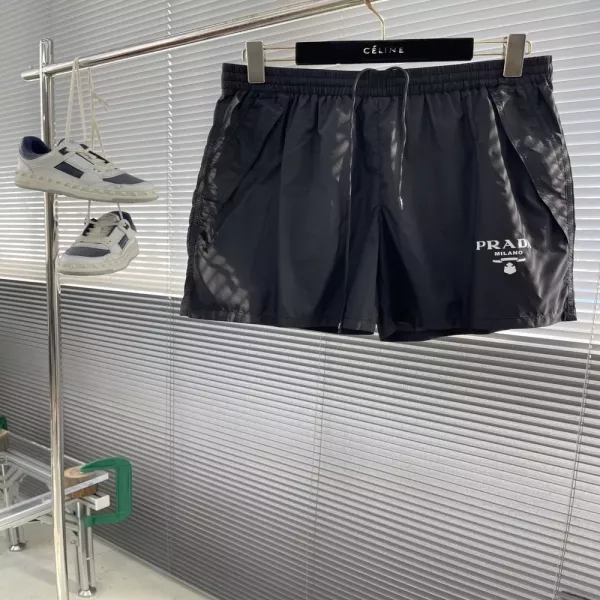 프라다 로고 프린트 나일론 쇼츠