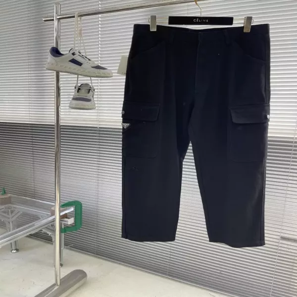 프라다 삼각 로고 포켓 코튼 팬츠