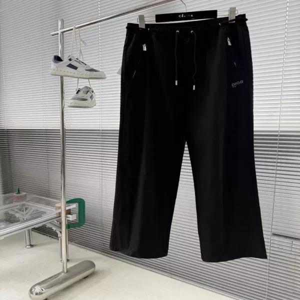 디올 마운틴 자수 캐쥬얼 팬츠