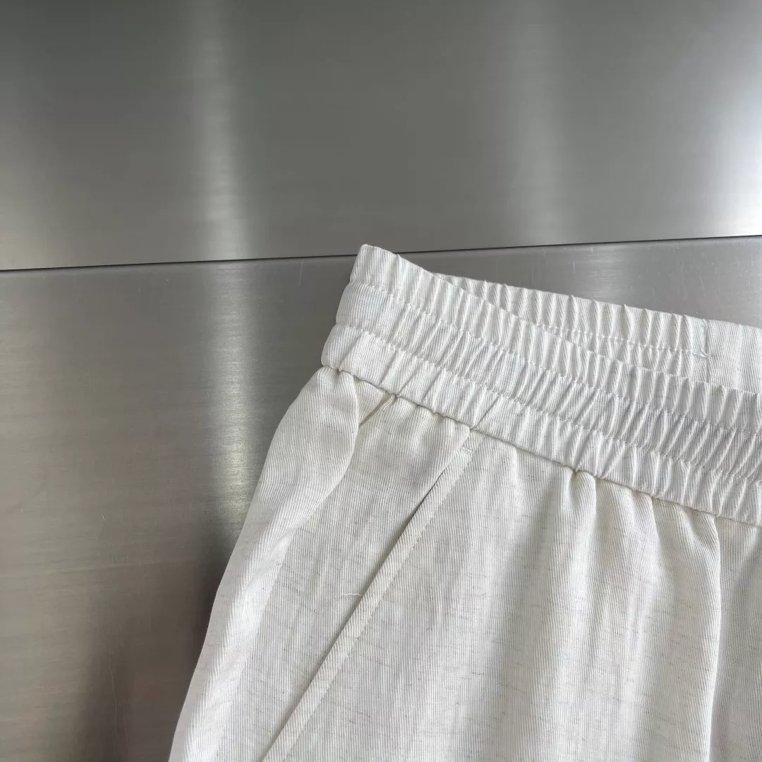로로피아나 자수 로고 밴딩 스트링 팬츠 상세 이미지 5