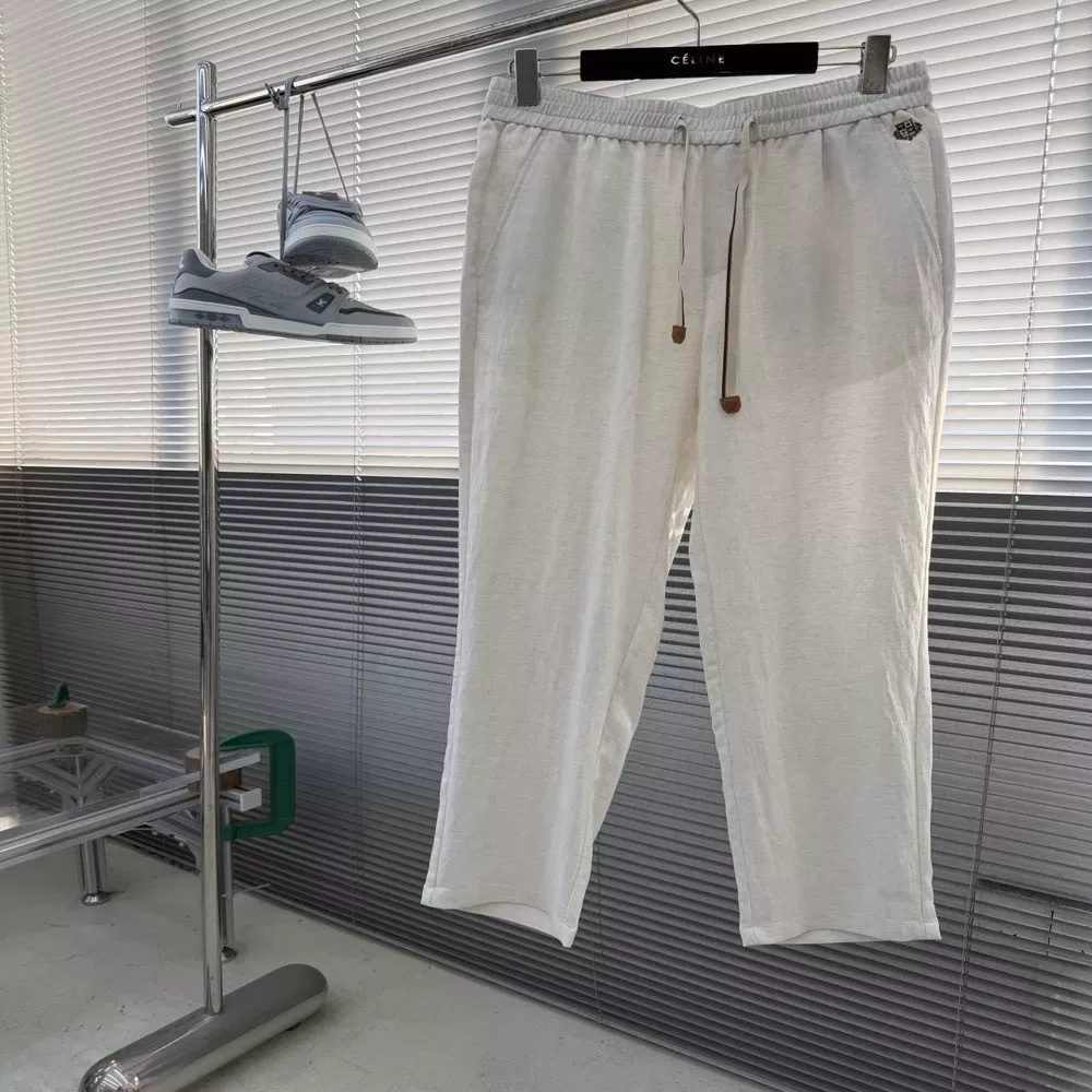 로로피아나 자수 로고 밴딩 스트링 팬츠
