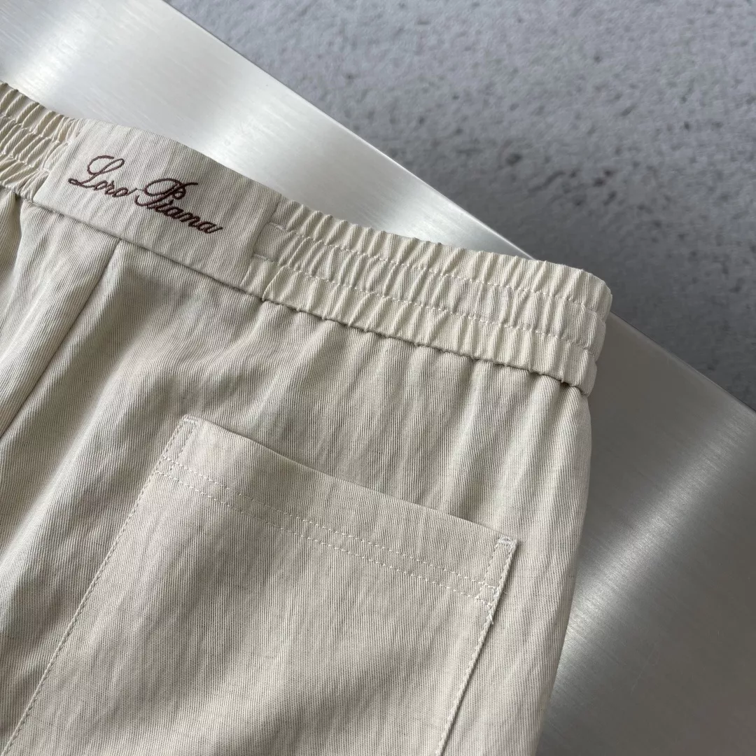 로로피아나 자수 로고 스트링 밴딩 팬츠 상세 이미지 8