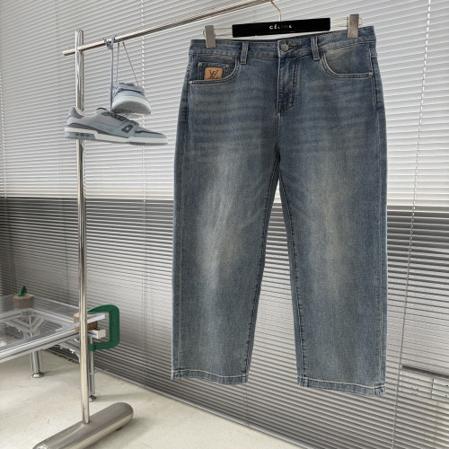 루이비통 자수 로고 워싱 데님 팬츠