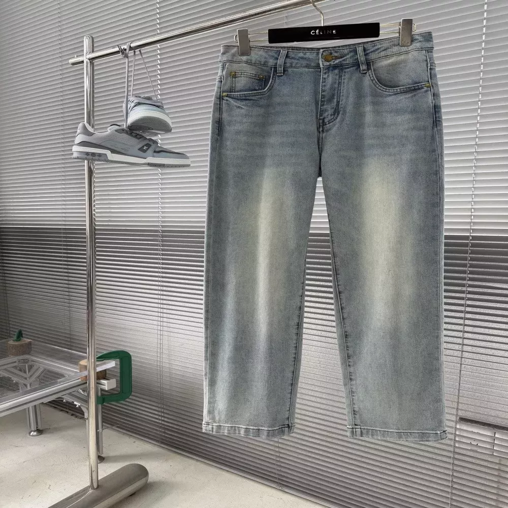 돌체앤가바나 자수 로고 워싱 데님 팬츠