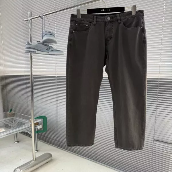 로로피아나 워시드 스트레이트 데님 팬츠