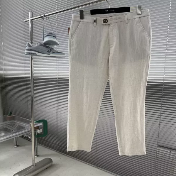 제냐 린넨 혼방 스트레이트 팬츠