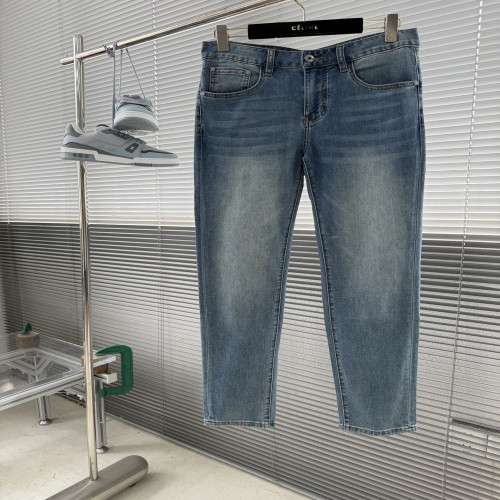 로에베 스트레이트 핏 워싱 데님 팬츠