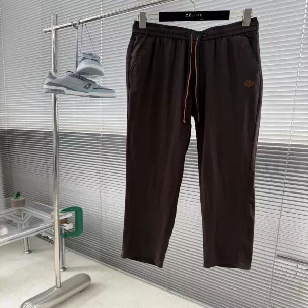 로로피아나 린넨 혼방 스트레이트 밴딩 팬츠