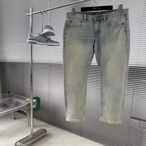 생로랑 빈티지 워시 데님 팬츠