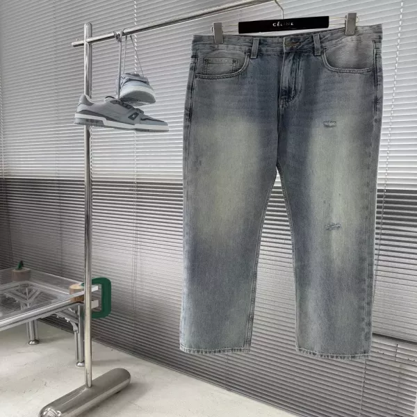 돌체앤가바나 워싱 스트레이트 데님 팬츠