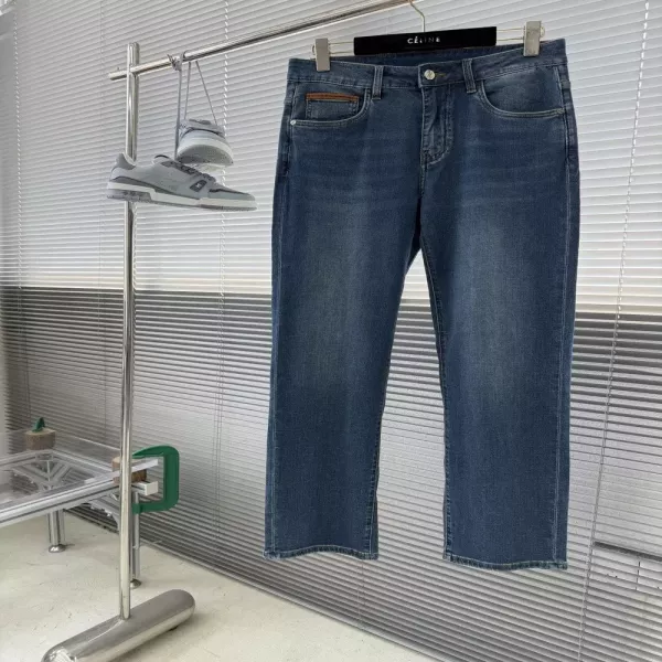 제냐 스트레이트 데님 팬츠