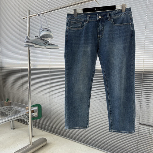 발렌티노 브이로고 워싱 스트레이트 데님 팬츠