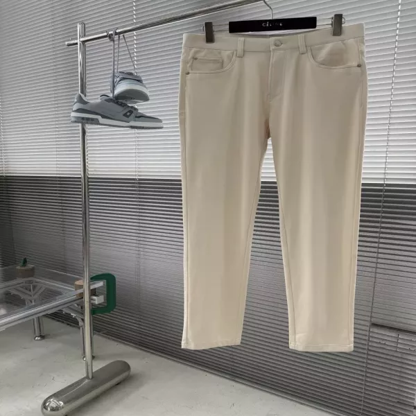 로로피아나 트윌 원단 오픈 헴 캐주얼 팬츠