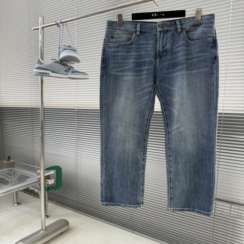 페라가모 워싱 블루 스트레이트 데님 팬츠